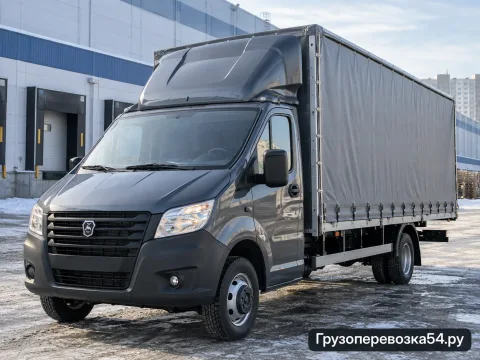 Газель Next 23 м³ · Тент · 3 т — перевозчик Денис, Новосибирск