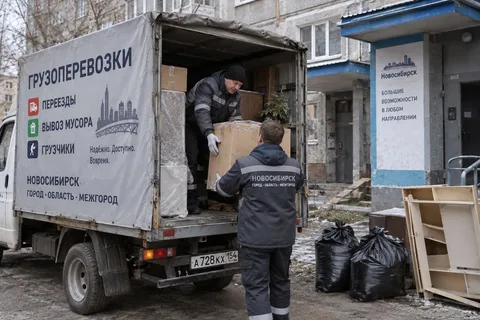 Газель · Будка — перевозчик Перевозка грузов, грузчики (24 часа), Новосибирск
